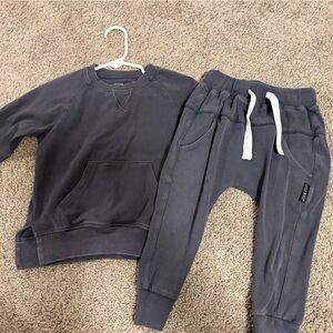 Little BIPSY navy Sweatshirt and Jogger Set